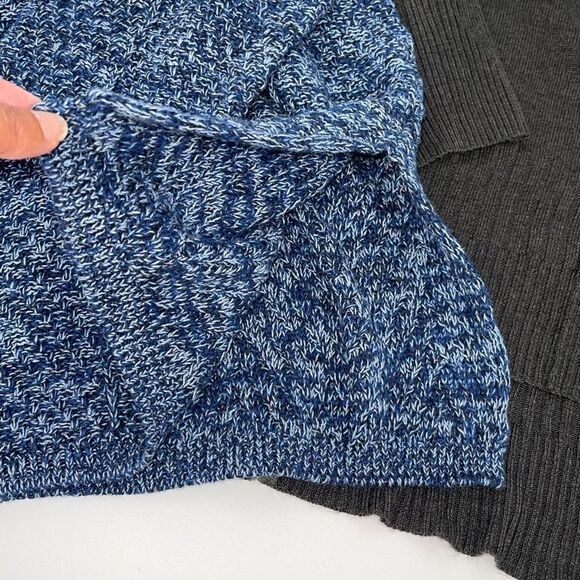 Eight Eight Eight / Cupio Womens Pullover Sweater Bundle Of 2 Charcoal Blue Size - Picture 5 of 8